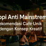 Ngopi anti mainstream di café unik dengan konsep kreatif dan instagramable